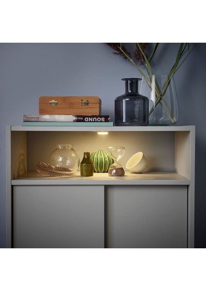 Sürgü Kapaklı Dolap, Açık Gri, 60X96 cm modelleri