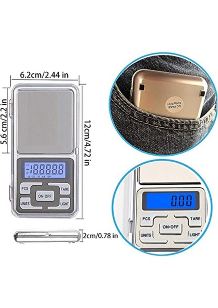 200G 0.01G Hassas Dijital Terazi Beyaz Profesyonel Kullanım modelleri