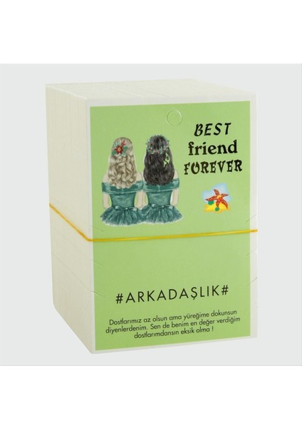 shop 3lü Arkadaşlık Bileklik Kartı-Yeşil fiyatları