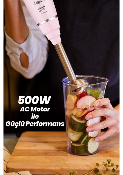 Leylak Pembe 500 W Güçlü ve Şık Blender, Hızlı ve Kolay Kullanım fiyatları