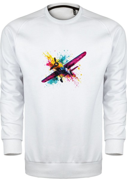 Pervaneli Uçak Unisex Sweatshirt