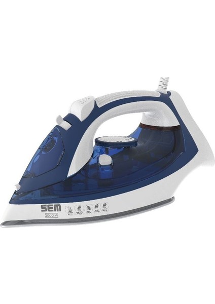 3000W Seramik Tabanlı Elektrikli Ütü, Güçlü ve Şık Tasarım, Çok Renkli