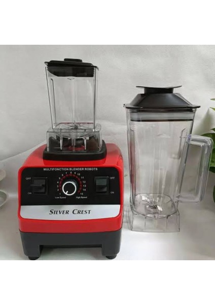 Kırmızı 2'si 1 Arada Gümüş Crest 4500W Güçlü Blender, Şık ve Pratik Kullanım modelleri