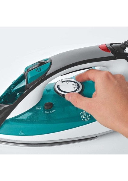 Turkuaz Renkli, Hızlı ve Pratik Buharlı Ütü, Şık Tasarımıyla Kullanım Kolaylığı Sağlar indirimleri