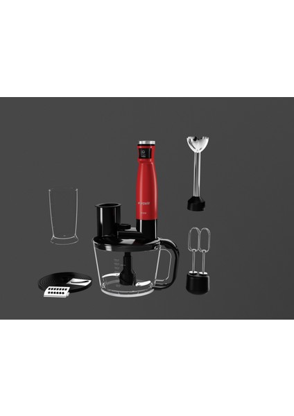 Kırmızı El Blender Seti 1500W Tek Tuşla Kolay Kullanım modelleri