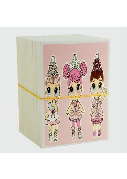 shop 3lü Kız Çocuk Bileklik Kartı-Pembe