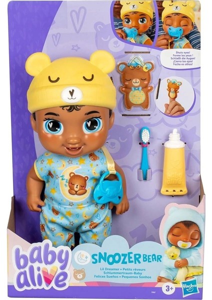 F9967 Baby Alive Lil Dreamer Snoozer Bear Uykucu Bebek +3 Yaş fırsatları