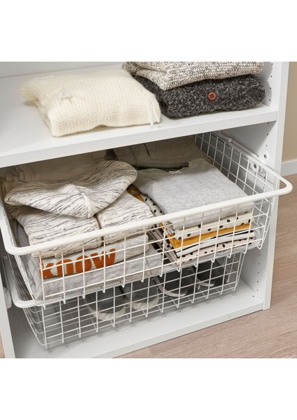 Gardırop Içi Sepet Rayı, Beyaz, 55 Cm, 2 Adet fiyatları