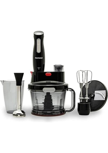 Çok Renkli Functionall 2840H Mutfak Robotu Siyah, Pratik ve Kullanışlı Ev Aleti