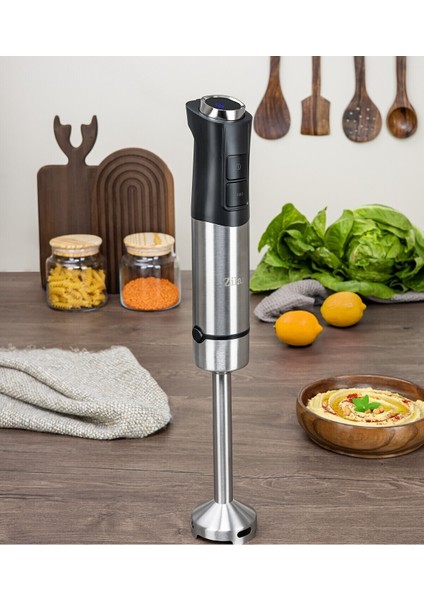 Dikey El Blender 1200W 12 Hız Turbo Paslanmaz Çelik Bıçaklar Gri fiyatları