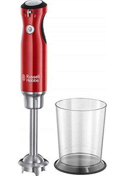 Renkli Cam Blender, Retro Şerit, Kırmızı, 3 Hız, Impuls ve Buz Kırma Fonksiyonu