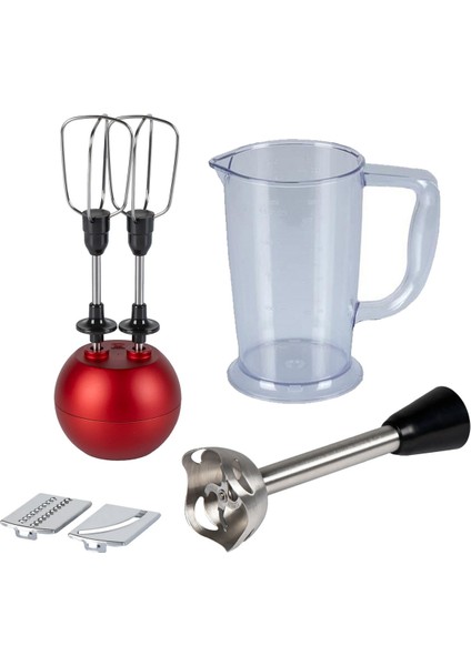 Kırmızı Powelix Activflow Expert 1500W Blender Seti, Şık ve Güçlü Mutfak Cihazı fiyatları