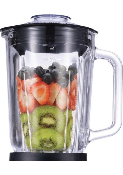 800W Smoothie Blender, Antrasit, Çelik Cam Hazne, Hafif ve Güçlü Tasarım modelleri