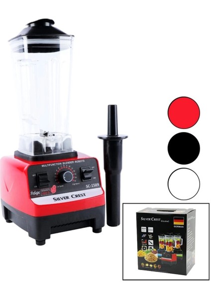 9000W Güçlü Çok Amaçlı Buz Kırıcı ve Blender Seti, 2lt ve 0.7lt Hazne