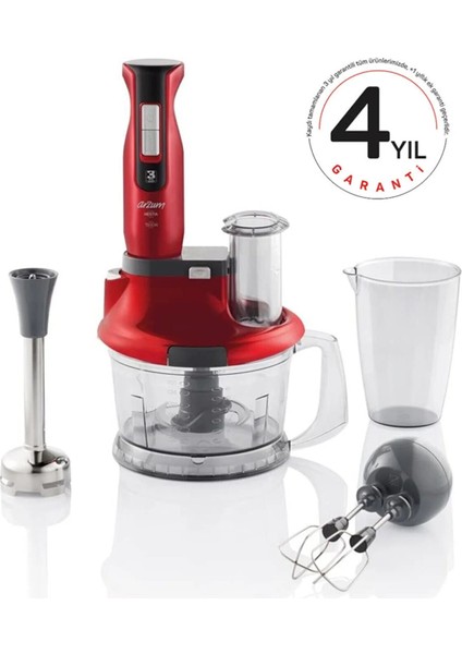 1500W Güçlü Premium Çift Fonksiyonlu Blender Seti, Pembe Renk