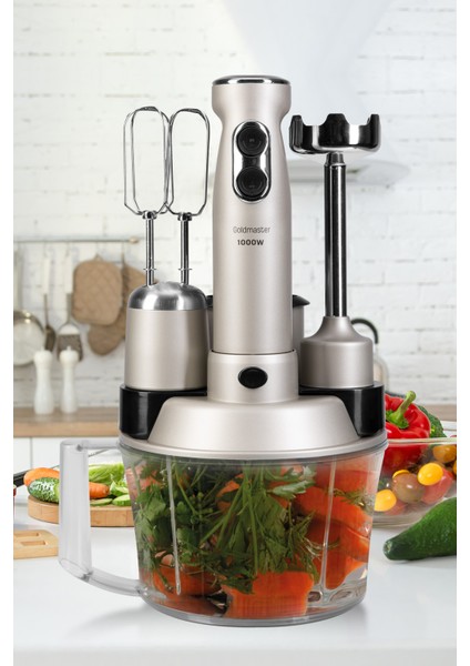 1000W Hız Ayarlı Bakır Motorlu Çok Amaçlı Mutfak Robotu Seti fırsatları