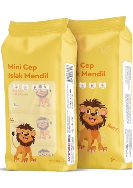 Islak Mendil Mini 8 Li Sarı