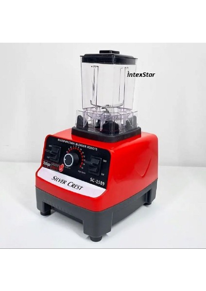 6500W Profesyonel 2,5l Çift Sürahili Cafe Bar Buz Kırıcı Öğütücü Kırmızı fırsatları