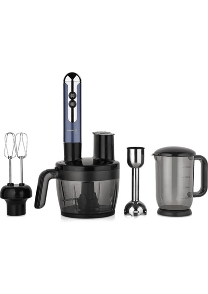Mia Çok Fonksiyonlu Blender Seti, Azura/krom, Şık ve Kullanışlı Tasarım