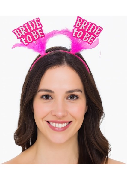 Pembe Renkli Bride To Be Parti Tacı – Bekarlığa Veda Gecesi Için (5313)