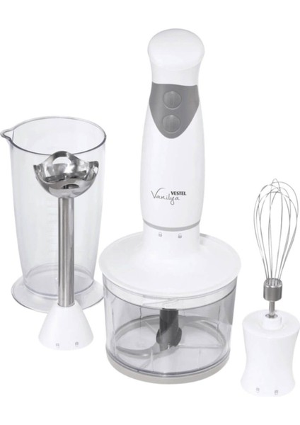 Beyaz Vanilya El Blender Seti, Kolay Kullanım ve Şık Tasarım ile Mutfağınıza Renk Katın