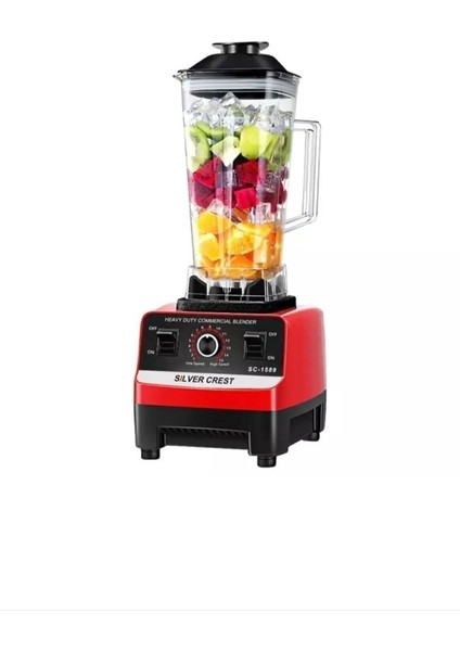 7000 W Profesyonel Bar Blender Kırmızı Renkli, Güçlü ve Dayanıklı Tasarım