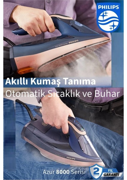Akıllı Sensörlü Kumaşa Göre Isı Ayarlı Buharlı Ütü 260G Turbo Şok