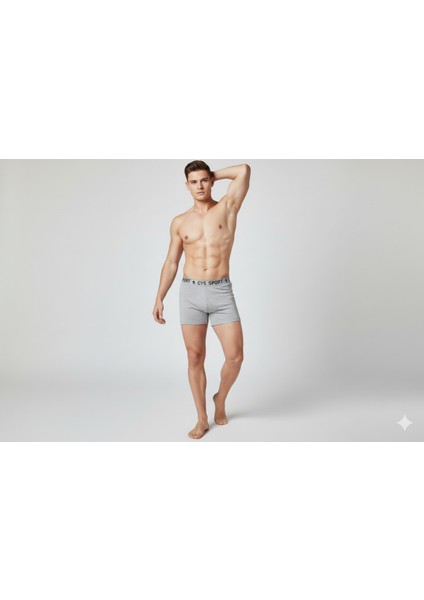 Beşli Erkek Gri Boxer fırsatları
