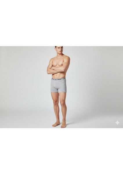 Beşli Erkek Gri Boxer indirimleri
