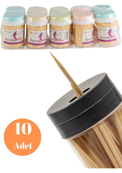 12 Adet Renkli Kapaklı ve Ayrı Kutulu Kürdan, Özel Kutulu Sofra Kürdanı, Özel Kutulu Kürdan