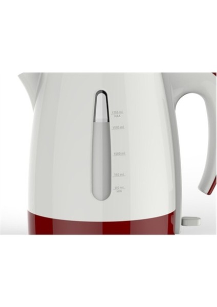 Kırmızı Elektrikli 1500 W Cam Üstü Çay ve Su Isıtıcı Seti indirimleri