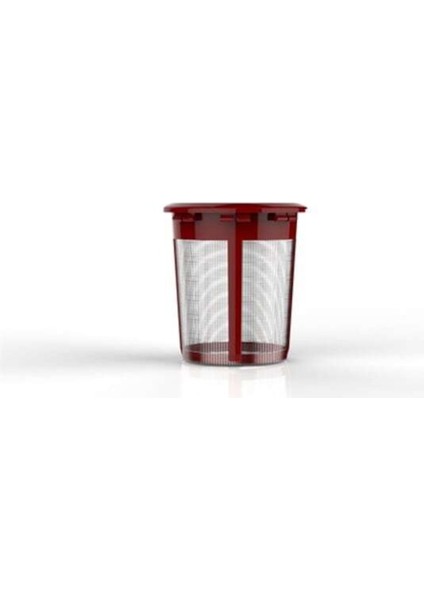 Kırmızı Elektrikli 1500 W Cam Üstü Çay ve Su Isıtıcı Seti