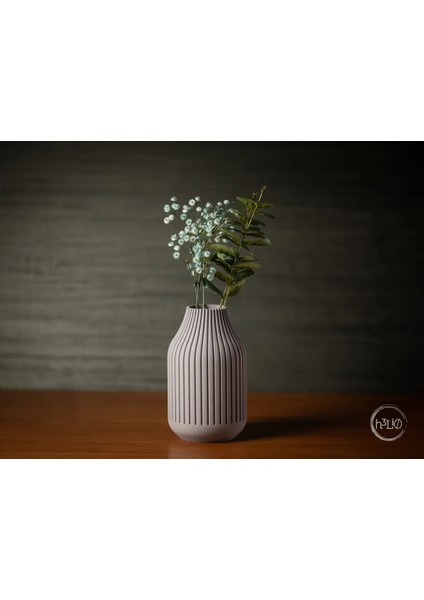 Strata Vazo | Modern Dekoratif Tasarım | 22CM Yükseklik | Dayanıklı ve Organik Malzeme fiyatları