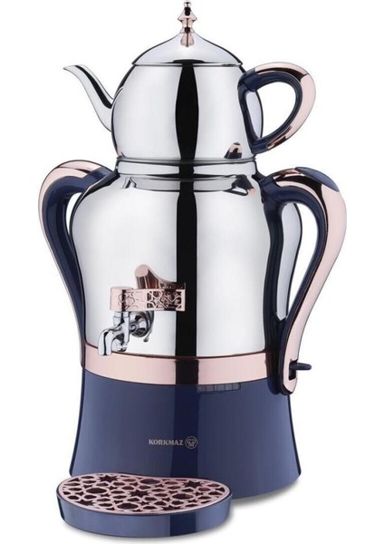 Şık Rosegold Inox Semaver A843-01 Hanedan Azura, Zarif ve Kullanışlı Tasarım