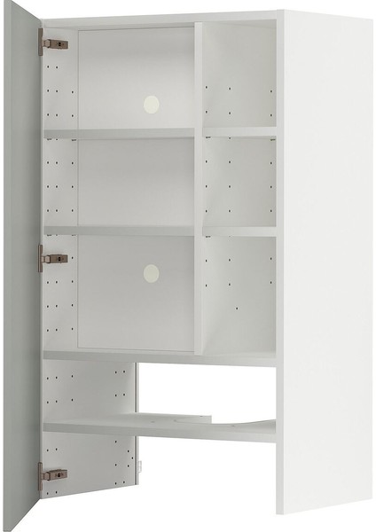 Aspiratör Dolabı, Havstorp Açık Gri, 60X100 Cm, 1 Kapaklı