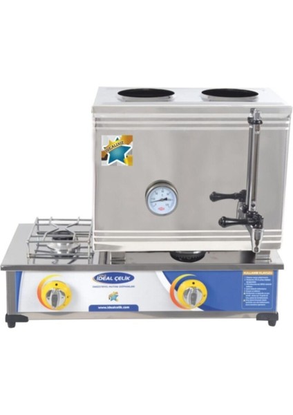 Şık ve Kullanışlı 40'lı Doğalgazlı Çay Seti, Gümüş Renk Seçeneğiyle.