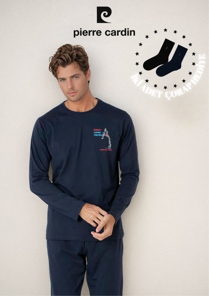 Erkek %100 Pamuklu Uzun Kol Pijama Takımı OL.PC.6103.001