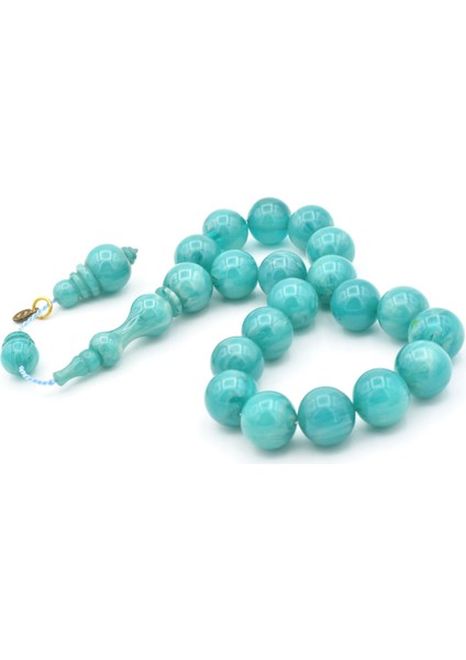 Vefa Usta Imzalı Küre Kesim Mavi Sıkma Kehribar Efe Maskot Tesbih fırsatları