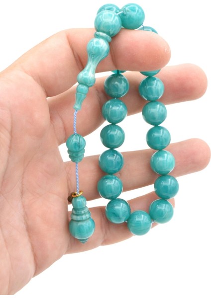 Vefa Usta Imzalı Küre Kesim Mavi Sıkma Kehribar Efe Maskot Tesbih indirimleri