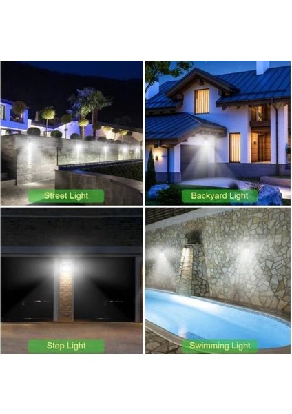 Projektör 100 Ledli Işık Sensörlü Güneş Enerjili Solar Lamba ( Lisinya ) modelleri