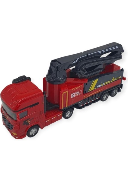 Metal Itfaiye Arabası - Söndürme Vinçli 26CM - 706-43 (Lisinya) fırsatları