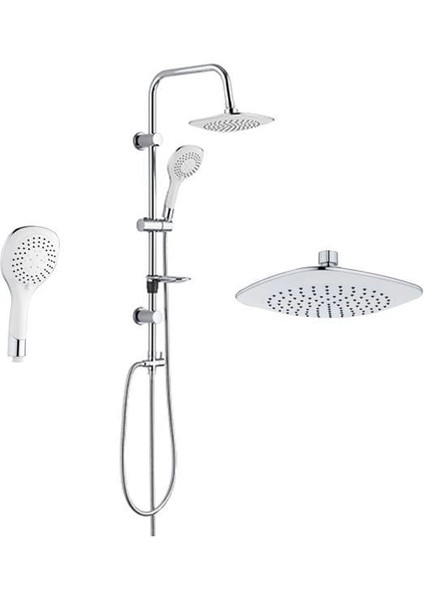 5+1 Fonksiyonlu Duş Robotu Tepe Duş Seti Duş Başlığı Sistemi Seti Yağmurlama Duş Robotu ( Lisinya )