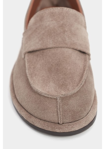 Harold Koyu Bej Hakiki Süet Deri Düz Taban Kadın Ayakkabı fırsatları