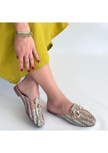 Yenda Renkli Dokumalı Terlik - Lisinya fırsatları
