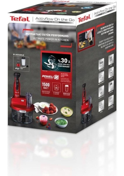 Kırmızı 1500W Blender Seti, Güçlü ve Hızlı Karıştırıcı, Çok Amaçlı Kullanım