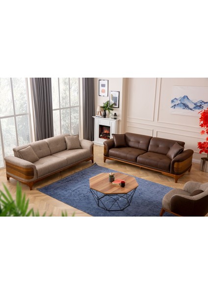 Wood 3+3+1 Koltuk Takımı (7 Oturum) indirimleri