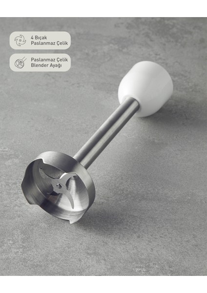 4 Bıçaklı Mini Blender Seti, Beyaz ve Bakır Renk, Hafif ve Pratik Kullanım modelleri