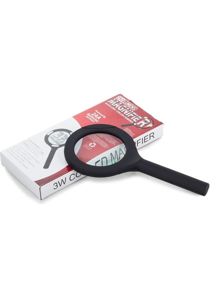 3 Ledli Işıklı El Büyüteci 250 Lümen Beyaz Işık Büyüteç 3x Zoom Tamirci Büyüteç WT374 - Lisinya modelleri