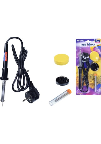 40W Pasta ve Lehim Telli Havya Seti TM-9112 ( Lisinya )