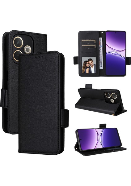Oppo A5 Pro 5g/a5 Pro 4g Deri Telefon Kılıfı, Kartlıklı Cüzdan Kılıfı, Deri Korumalı Telefon Kılıfı Kapağı Oppo A5 Pro 5g/a5 Pro 4g (Yurt Dışından)